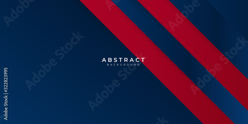 Red gradient blue box rectangle abstract background vector presentation design