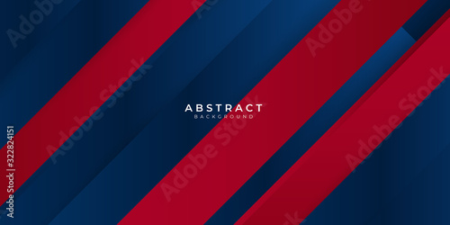 Dark blue red gradient box rectangle abstract background vector presentation design