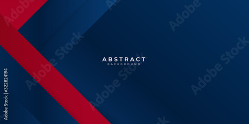 Dark blue red gradient box rectangle abstract background vector presentation design