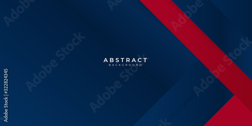 Red gradient blue box rectangle abstract background vector presentation design