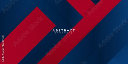 Free Download Red gradient blue box rectangle abstract background vector presentation design - GFXLoad