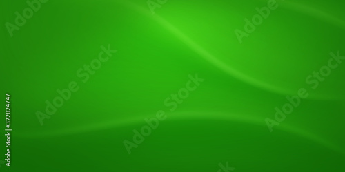 Abstract background with wavy surface in green colors