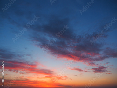 Sky over the sea at sunrise © Taras