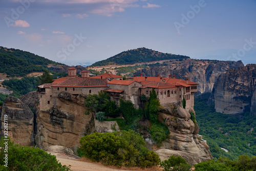 Great Monastery of Varlaam at the complex of Meteora monasteries. Thessaly. Greece. UNESCO World Heritage List.