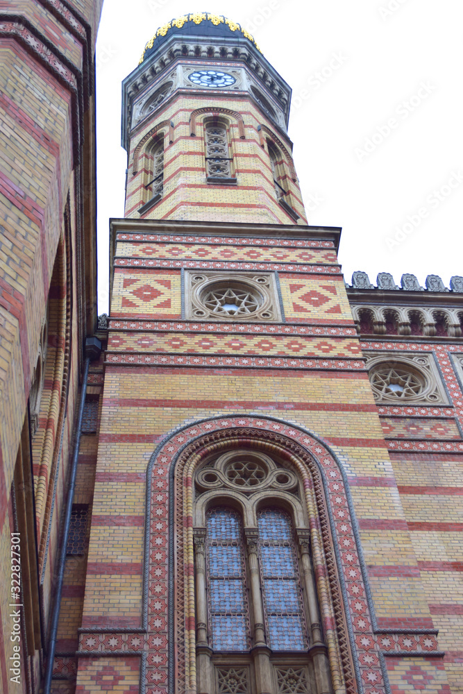 Obraz premium Budapest Great Synagogue view, Exterior