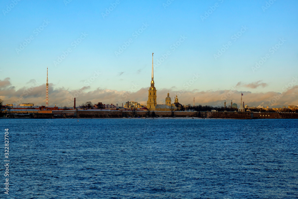 Petersburg Square, streets, cathedrals, bridges, monuments, Winter Palace, Neva Embankment.