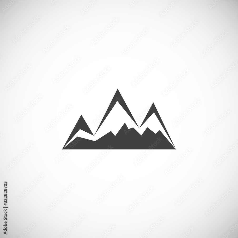 Mountain related icon on background for graphic and web design. Creative illustration concept symbol for web or mobile app. Mountain related icon on background for graphic and web design. Creative illustration concept symbol for web or mobile app.