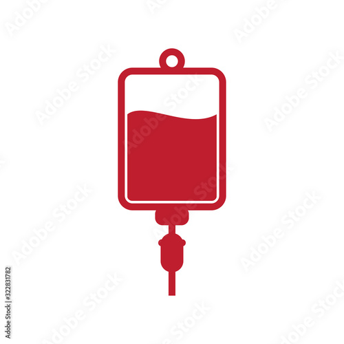 blood bag icon design vector logo template EPS 10