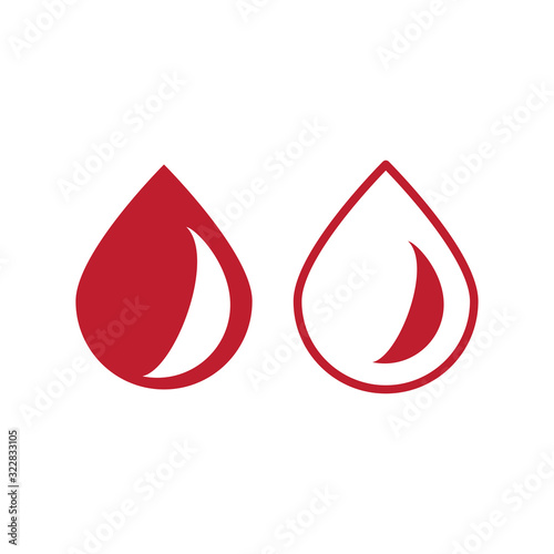 blood icon design vector logo template EPS 10