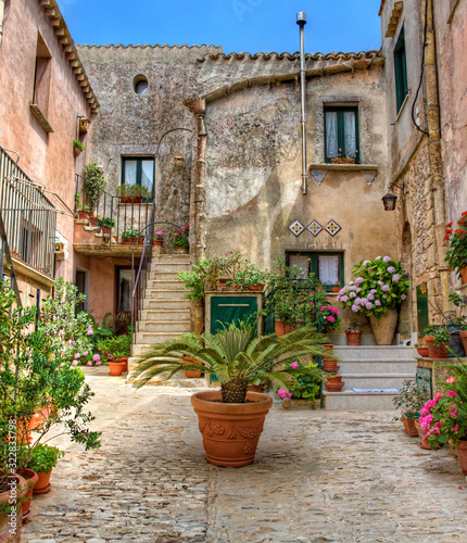 Fototapeta Naklejka Na Ścianę i Meble -  From the Italian Village Erice on Sicily
