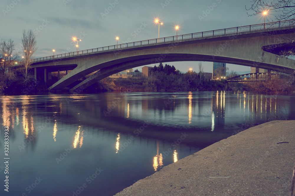 bridge at night