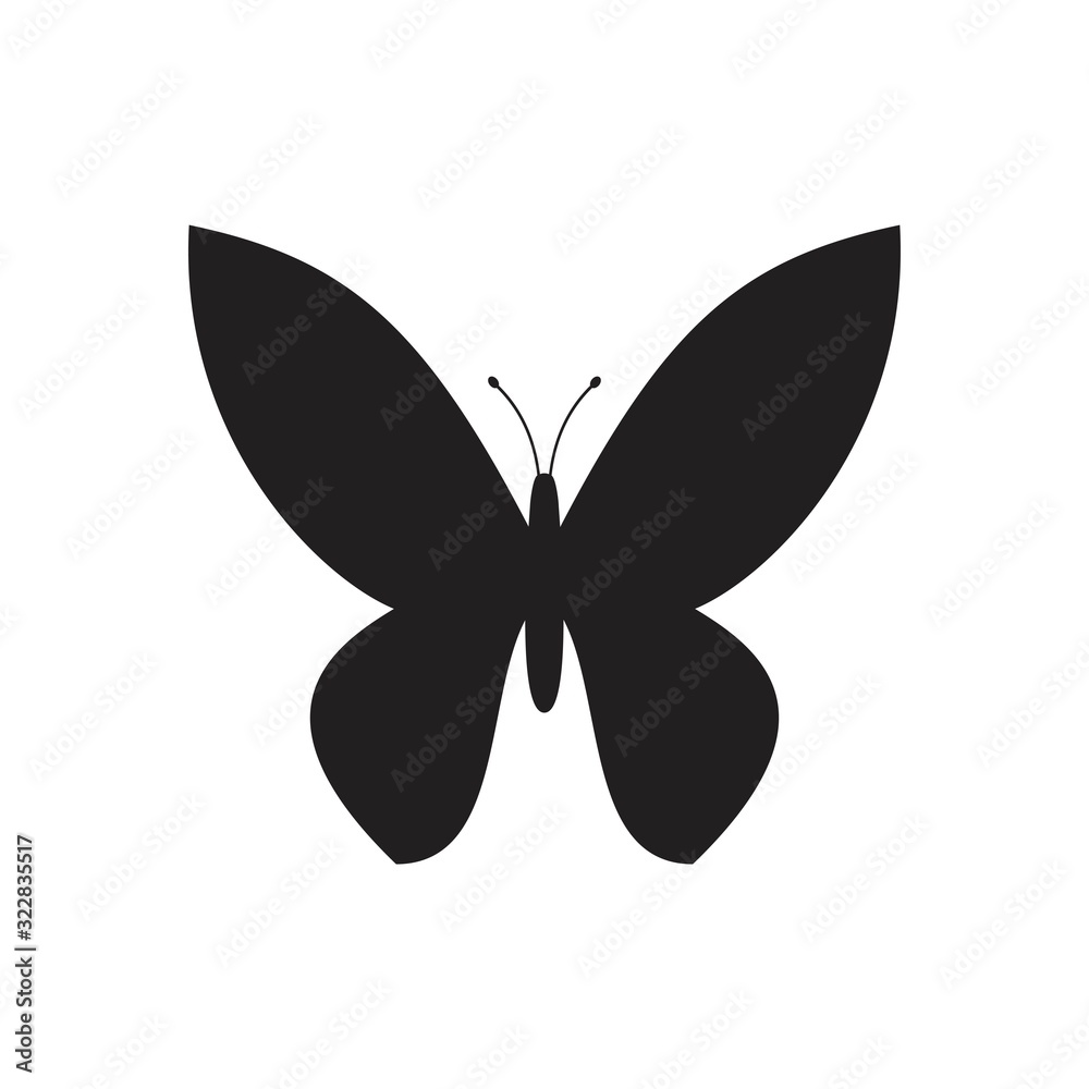 Butterflies Icon template black color editable. Butterflies Icon symbol Flat vector illustration for graphic and web design. Butterflies Icon template black color editable. Butterflies Icon symbol Flat vector illustration for graphic and web design.