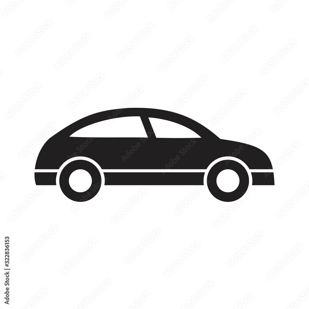 Car Icon template black color editable. Car icon symbol Flat vector illustration for graphic and web design.