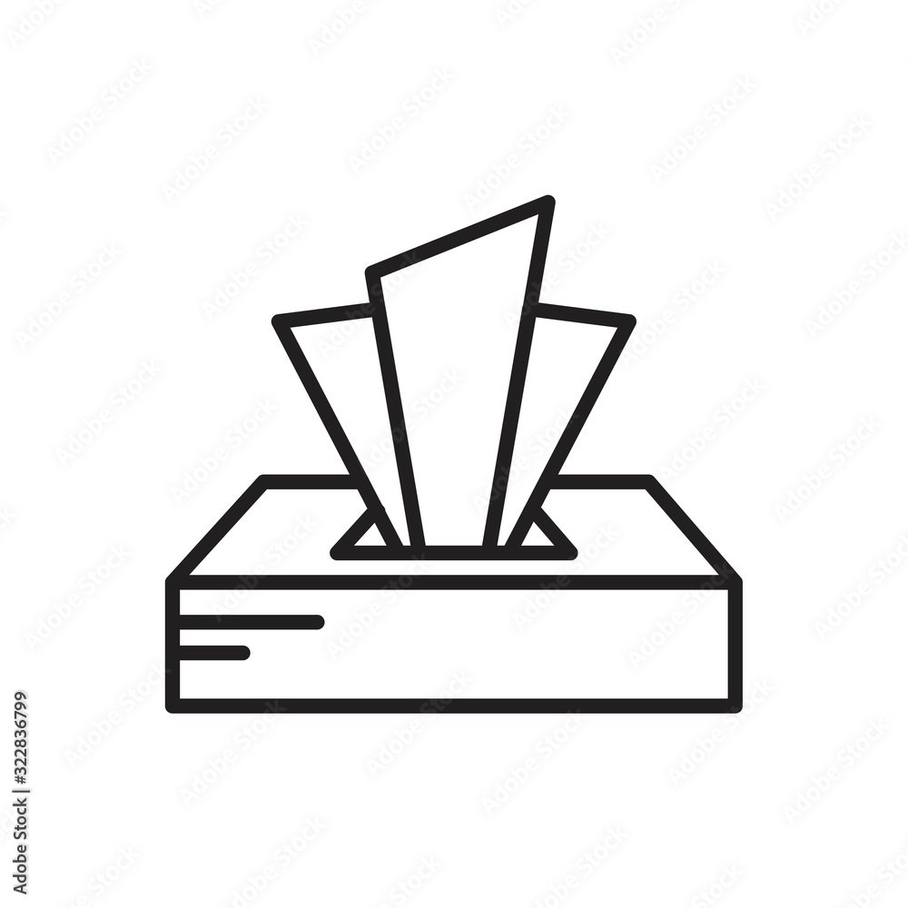 Napkins and toilet paper vector linear Icon template black color editable. Napkins and toilet paper vector linear Icon symbol Flat vector illustration for graphic and web design. Napkins and toilet paper vector linear Icon template black color editable. Napkins and toilet paper vector linear Icon symbol Flat vector illustration for graphic and web design.