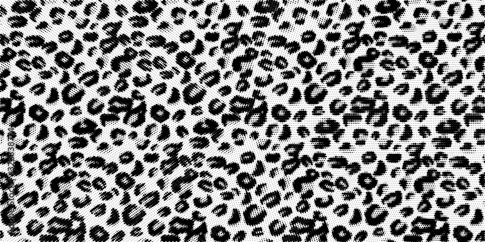 Leopard pattern. Animal and ethnic pattern. Halftone textile print. Leopard pattern. Animal and ethnic pattern. Halftone textile print.