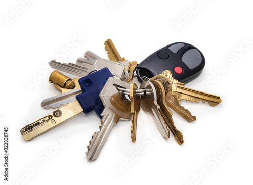 Obraz na plátně Building manager key set or onsite caretaker