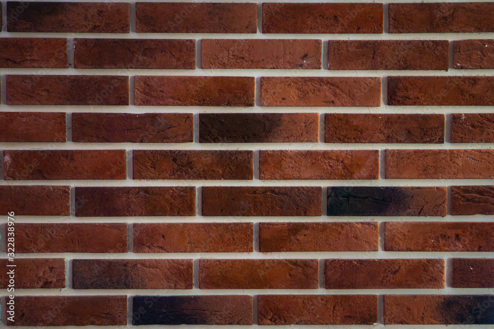 red brick wall background, texture