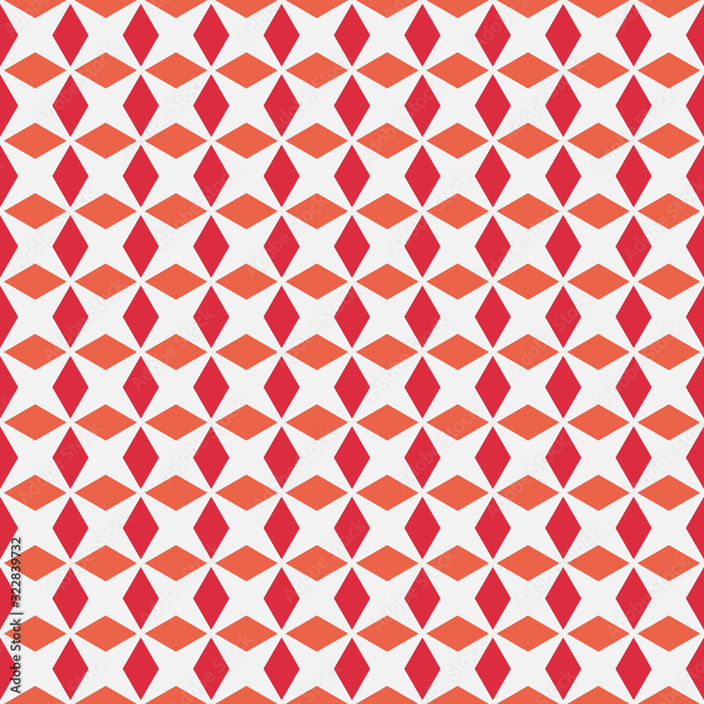 Diamonds geometric seamless pattern vector on light white background. For fabric, cloth, backdrop etc. Printable eps 10 file format. Diamonds geometric seamless pattern vector on light white background. For fabric, cloth, backdrop etc. Printable eps 10 file format.