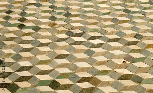 Принти на полотні Optical illusion mosaic floor