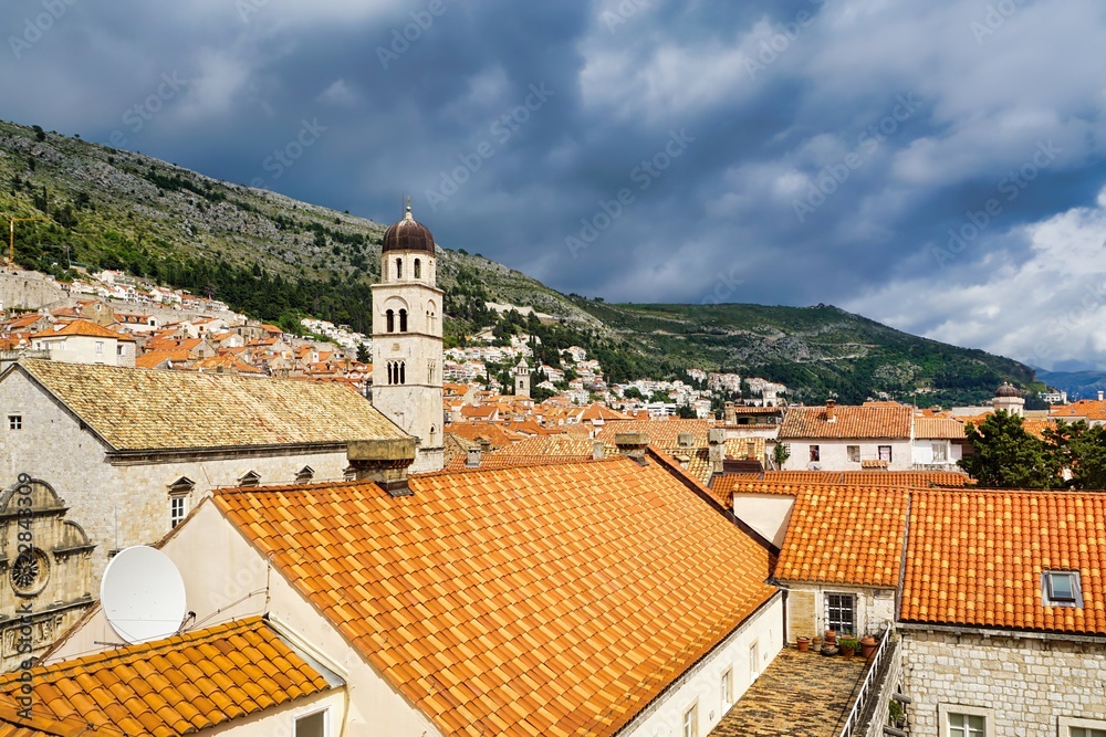 view of old town of dubrovnik croatia