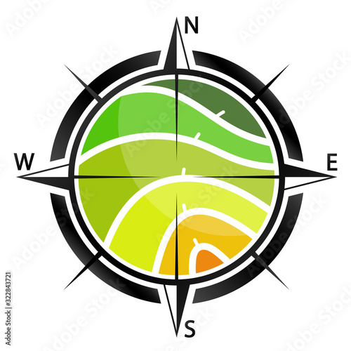 Surveying and cartography design symbol for business engineer