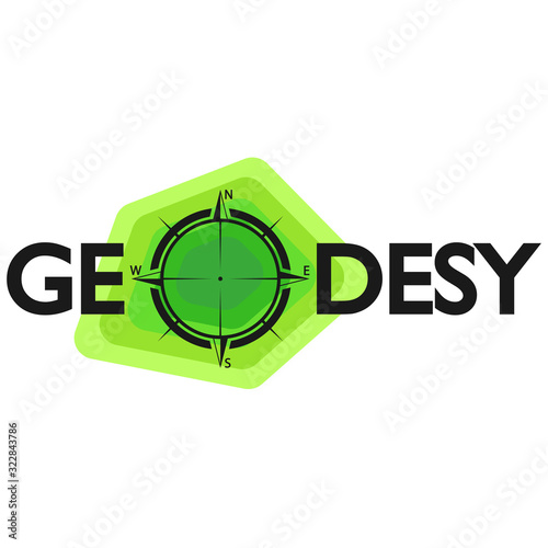 Surveying and cartography engineering work design symbol for business