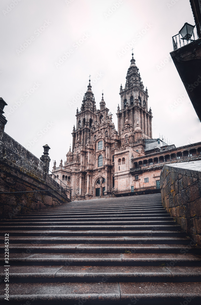 Spanish Cathedral in Santiago de Compostela Spanish Cathedral in Santiago de Compostela