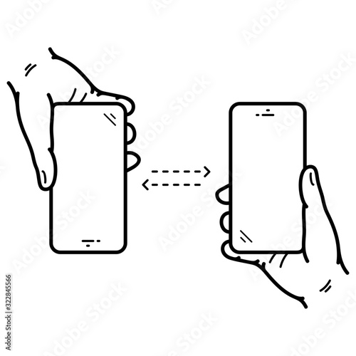 Exchanging data between mobile devices