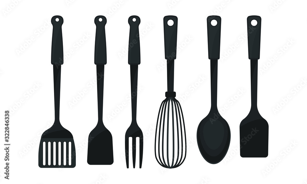 Cooking Utensils and Tools for Food Preparation Vector Set Stock Vector Adobe Stock