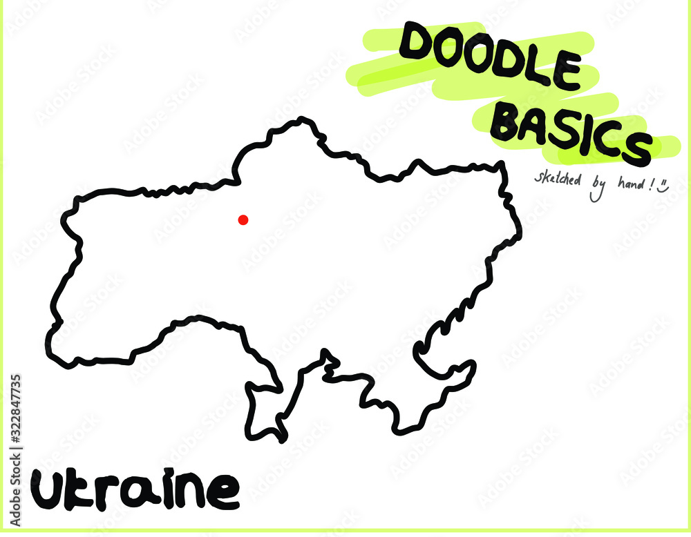 Doodle Sketchnote Template for Workshops, Seminar, Flipchart and Graphic Recording Ukraine
