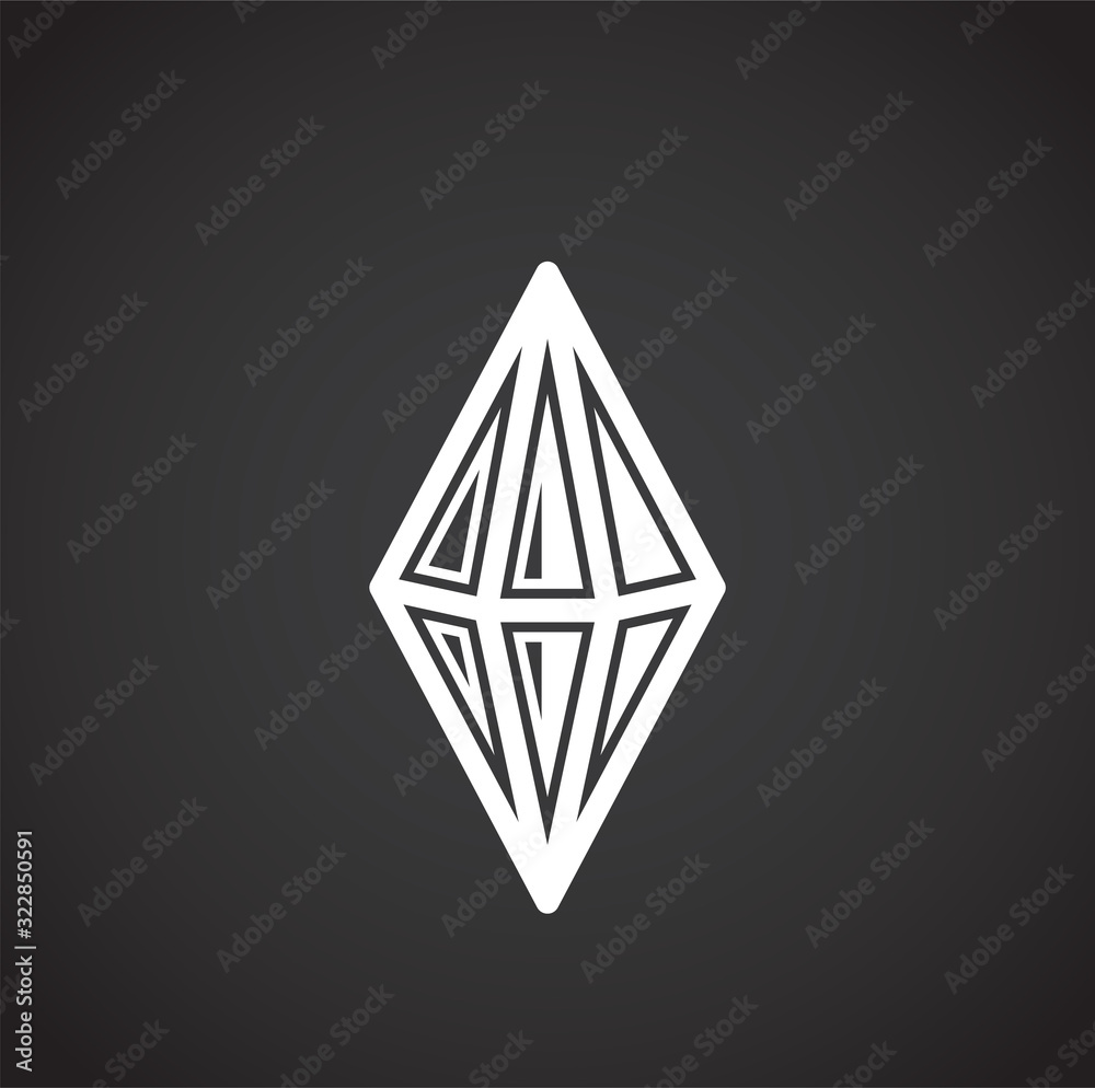 Gem stone icon on background for graphic and web design. Creative illustration concept symbol for web or mobile app. Gem stone icon on background for graphic and web design. Creative illustration concept symbol for web or mobile app.