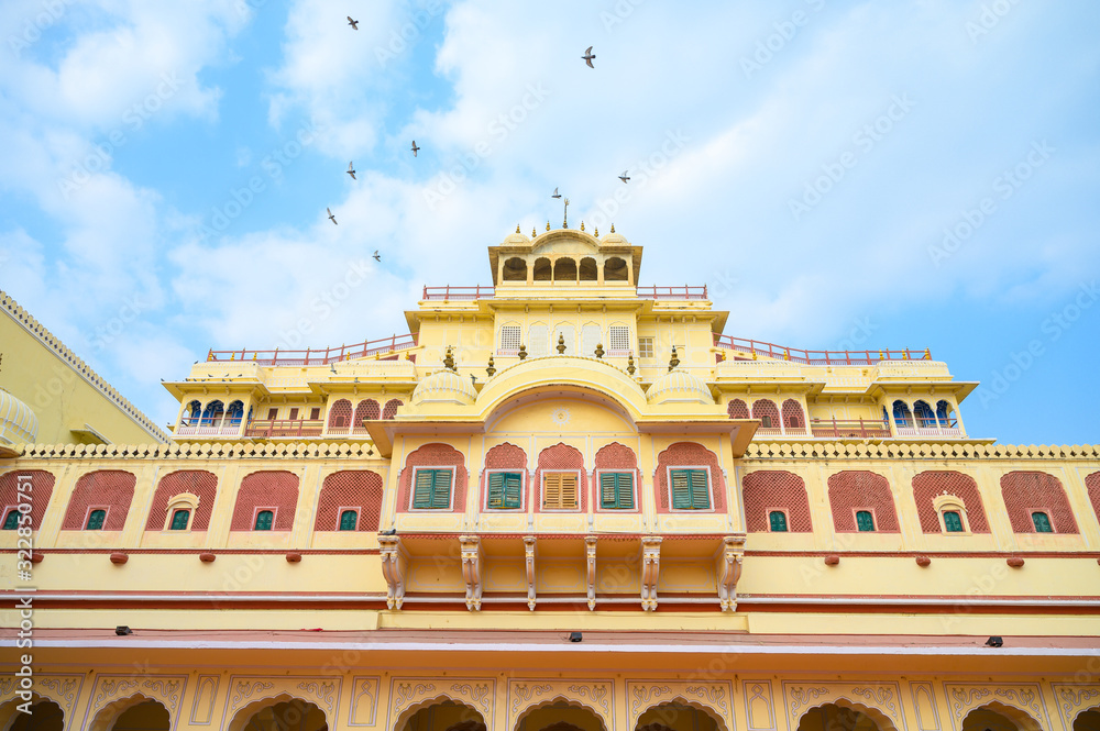 Chandra Mahal Palace or Jaipur City Palace in Rajasthan, India