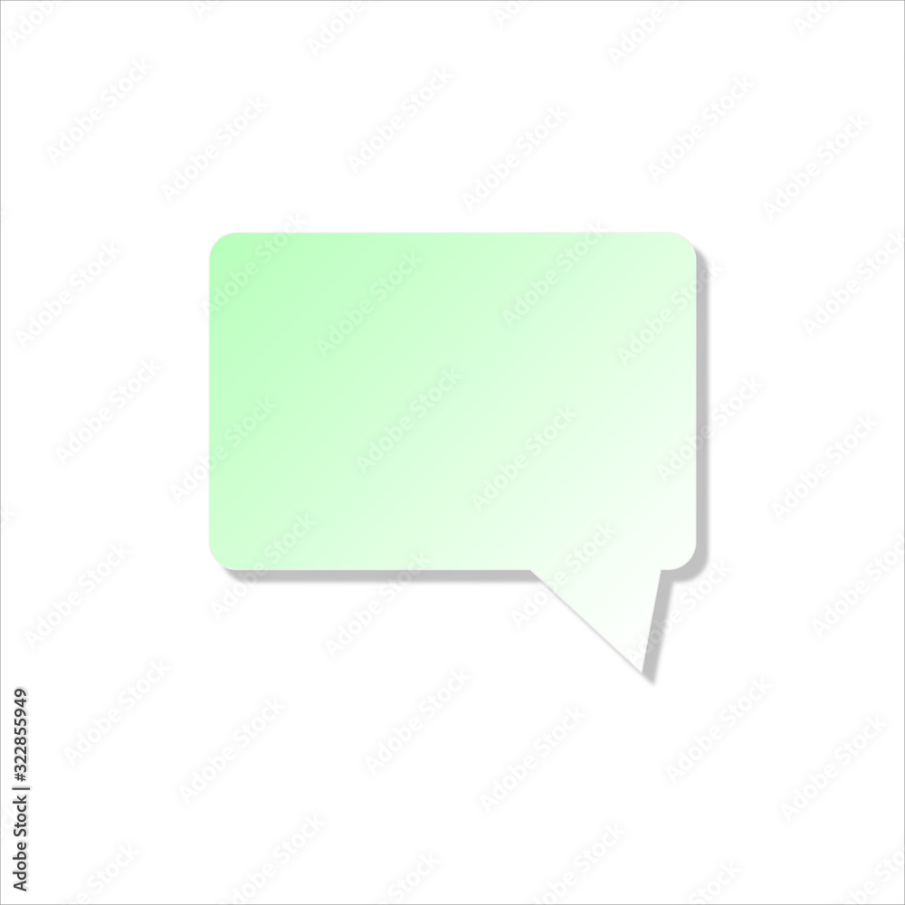 message icon with shadow isolated on white background. message icon with shadow isolated on white background.