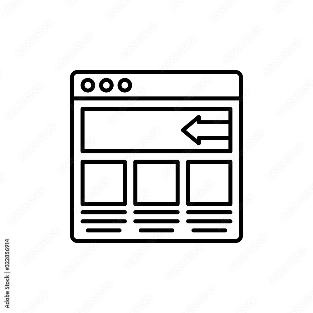 Browser Vector Icon style illustration Line Data Science EPS 10 Browser Vector Icon style illustration Line Data Science EPS 10