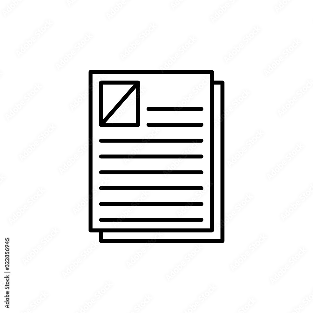 Text Document Vector Icon style illustration Line Data Science EPS 10 Text Document Vector Icon style illustration Line Data Science EPS 10