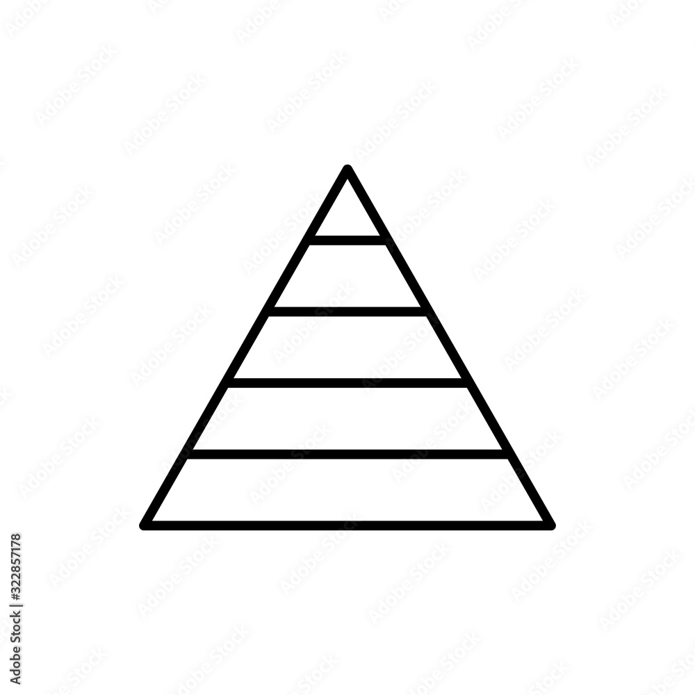 Pyramid Vector Icon style illustration Line Data Science EPS 10 Pyramid Vector Icon style illustration Line Data Science EPS 10