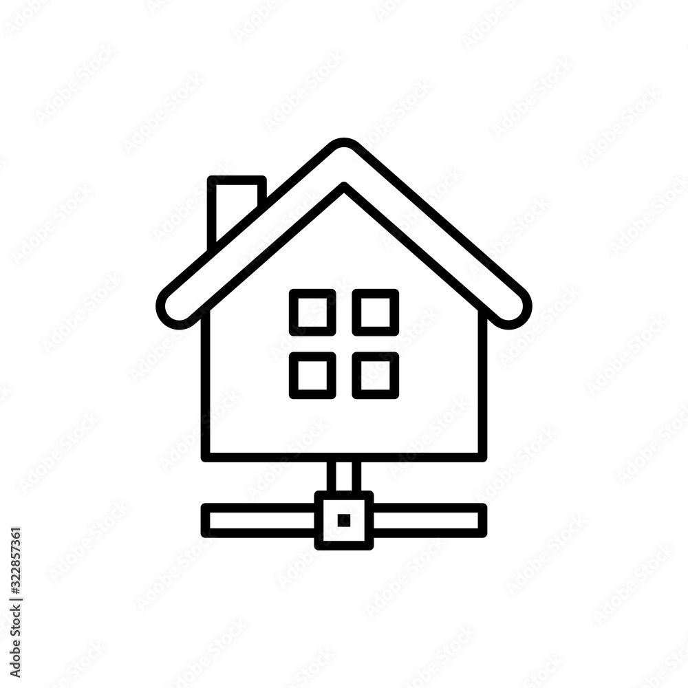 Home Network Vector Icon style illustration Line Data Science EPS 10 Home Network Vector Icon style illustration Line Data Science EPS 10