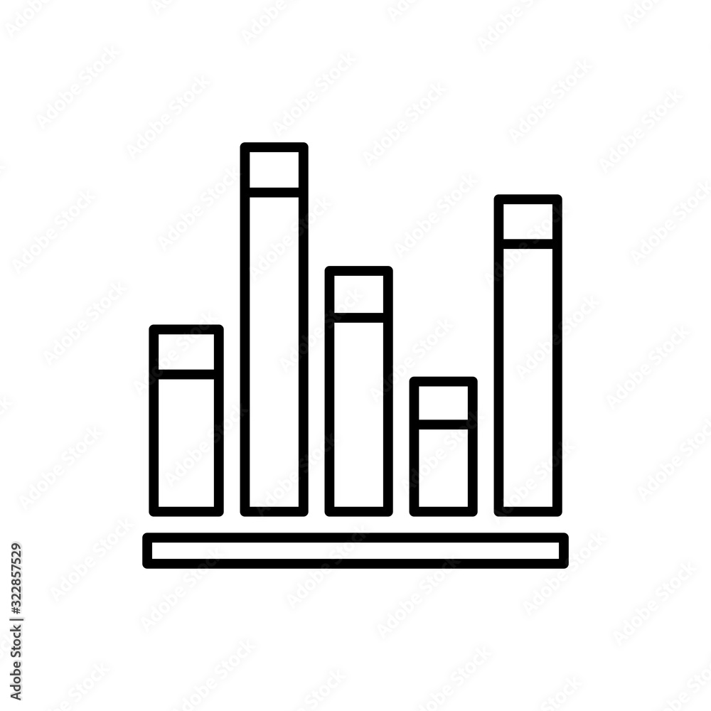 Bar Chart Vector Icon style illustration Line Data Science EPS 10 Bar Chart Vector Icon style illustration Line Data Science EPS 10