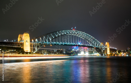 Harbour Bridge at night, Sydney Australia © Gary