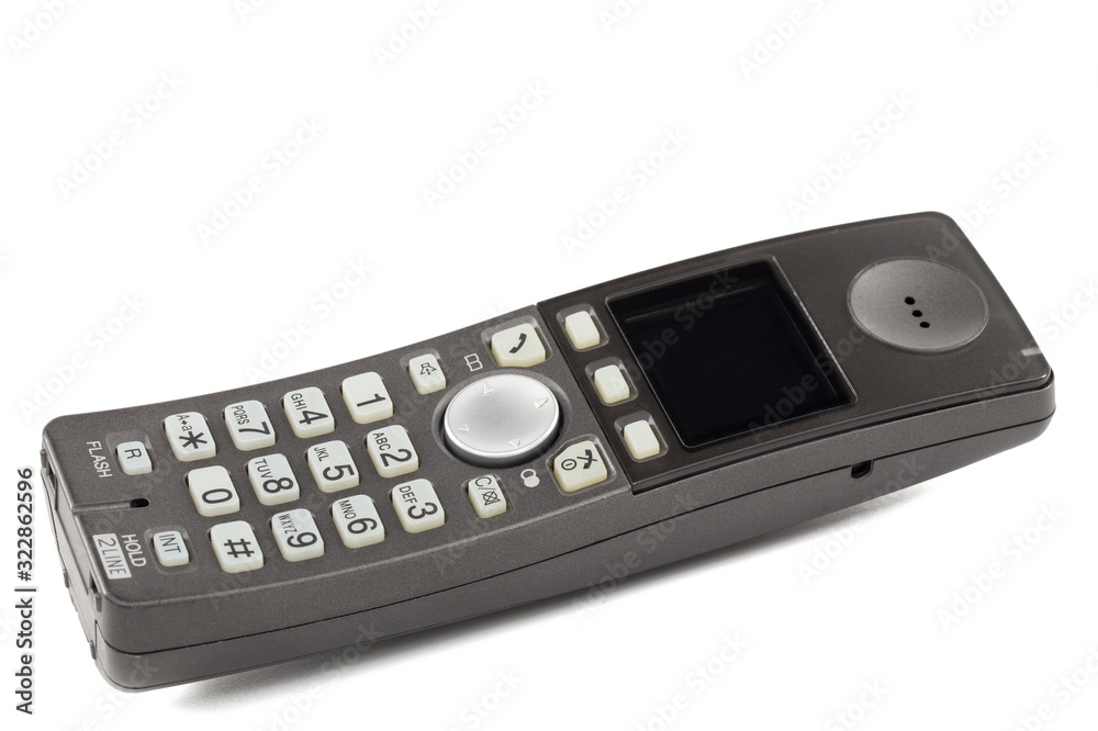 Wireless phone, isolated on white background Wireless phone, isolated on white background