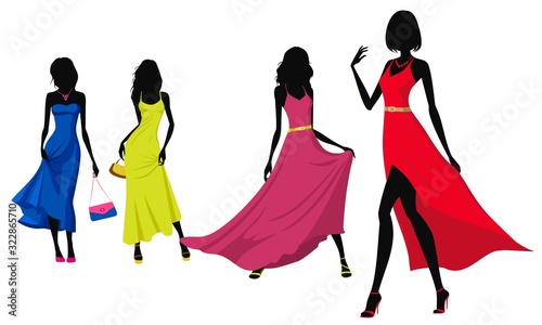 women in dresses