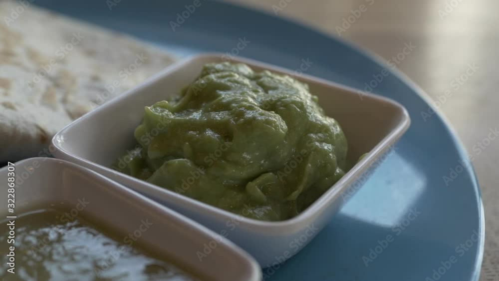close up of guacamole close up of guacamole