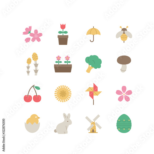 SPRING ICON SET