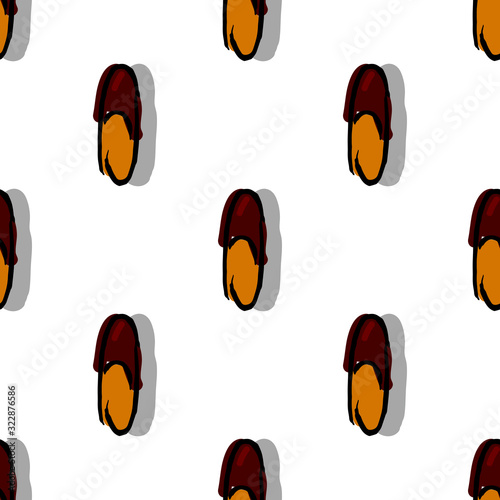 Seamless capsule pattern design on white background.