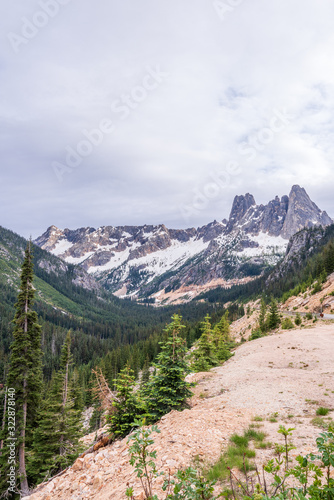 Mountains in Cascades National Park, Washington, USA.