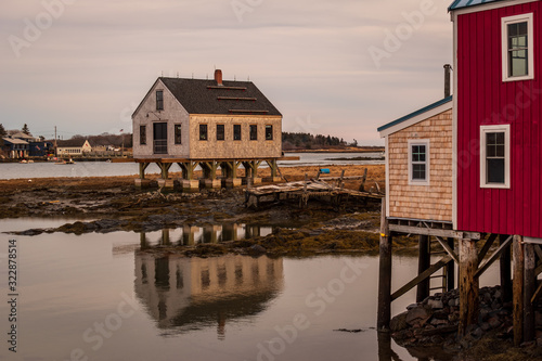 Sunset at Cape Propoise Fish House - Kennebunkport, Maine.