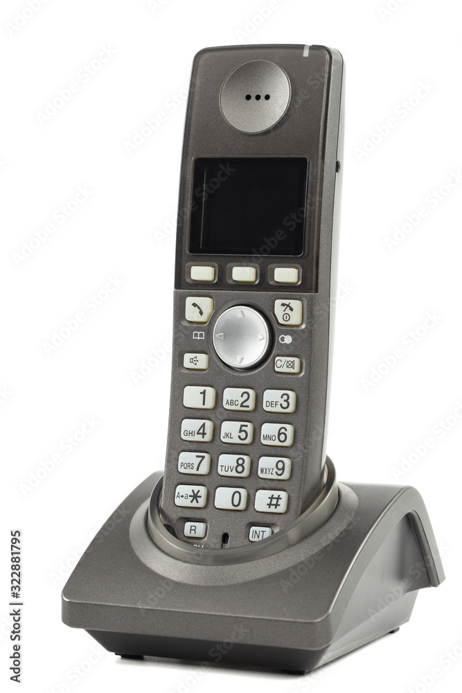 Wireless phone, isolated on white background Wireless phone, isolated on white background