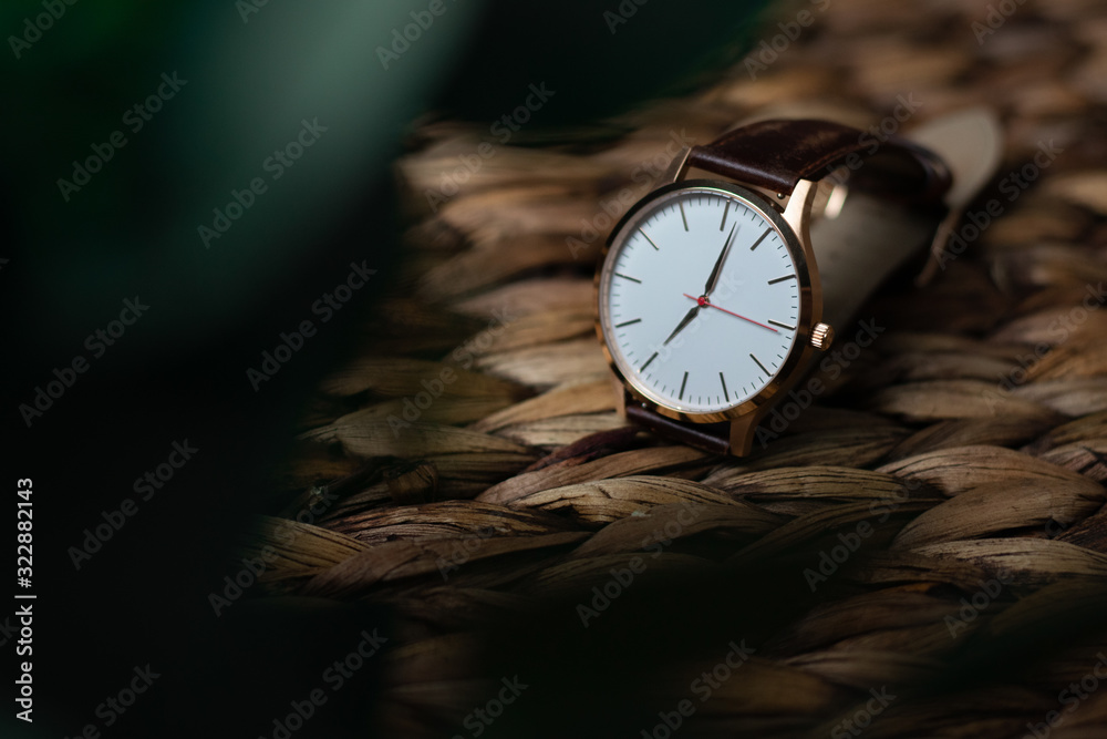 custom made wallpaper toronto digitalTime is Money Leather Watch