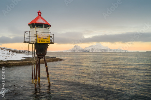 A lantern at Hjertøya near Bodø city