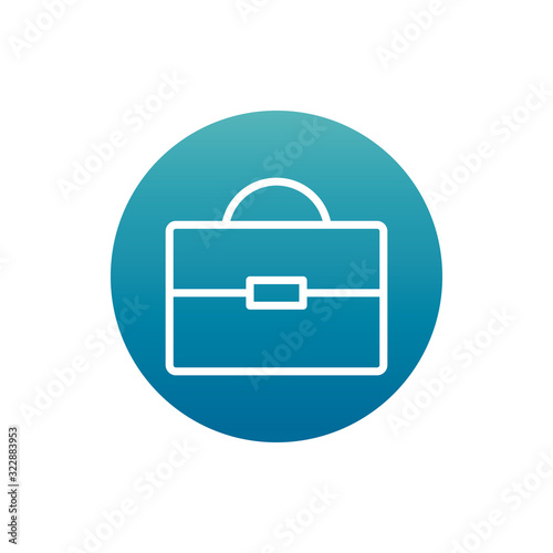 office business briefcase document supply block gradient style icon photo